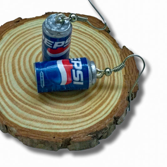 Pepsi Can Mini Food Earrings