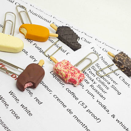 Ice Cream Bars Miniature Planner N Paper Pins
