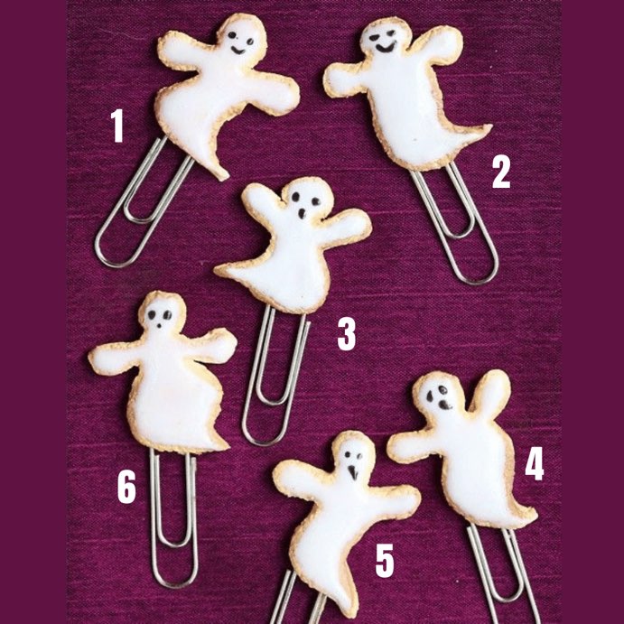Halloween Ghost Cookie Miniature Planner N Paper Pins