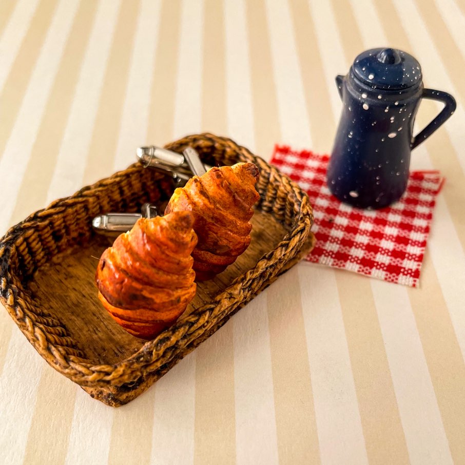 Croissant Miniature Cufflinks