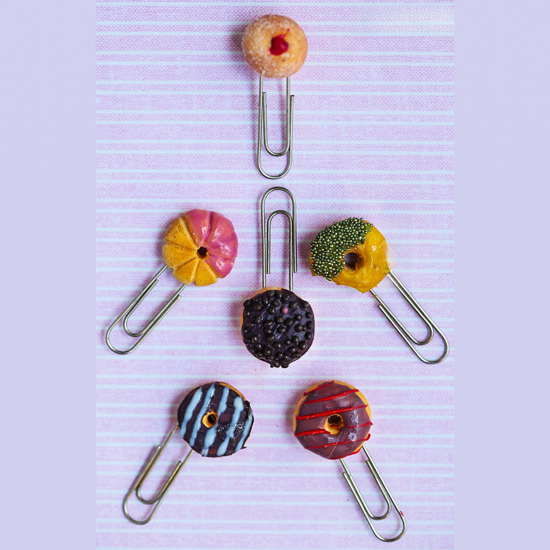 Sweet  Donuts Miniature Planner N Paper Pins 