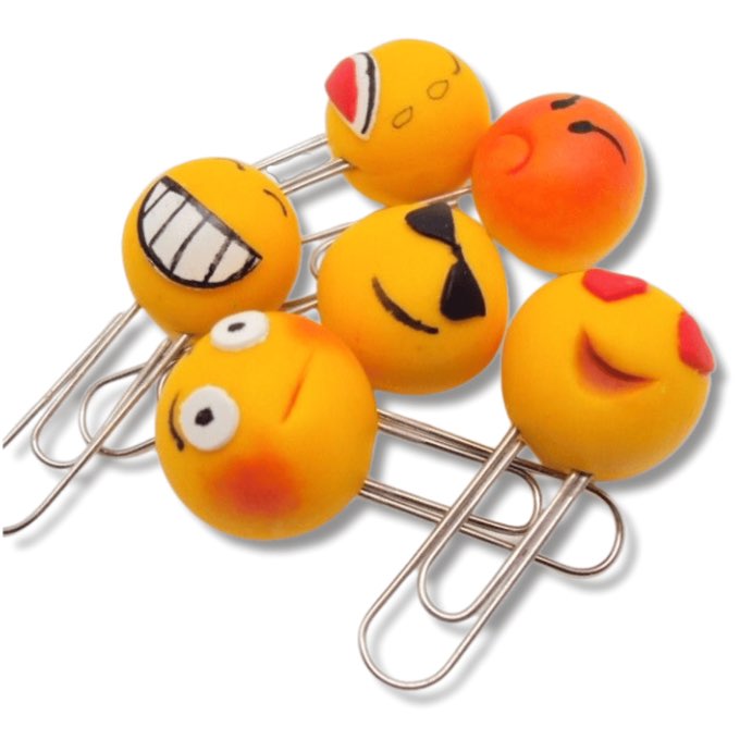 Smiley Emoji â Face Miniature Planner N Paper Pins