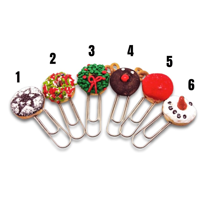 Christmas Donuts Miniature Planner N Paper Pins 