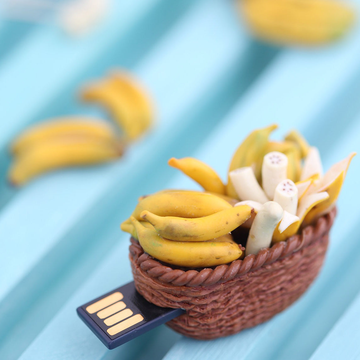 Banana Basket Miniature Novelty Pen Drive