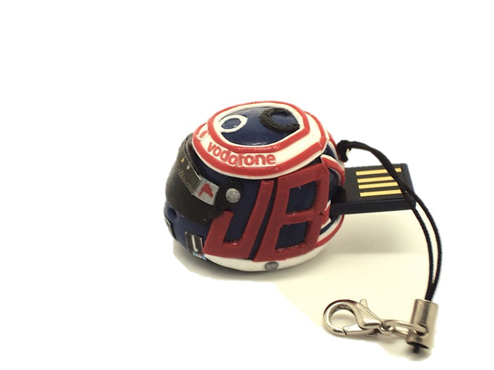 Jenson Button F1 Helmet (2010) Miniature Novelty Pen Drive