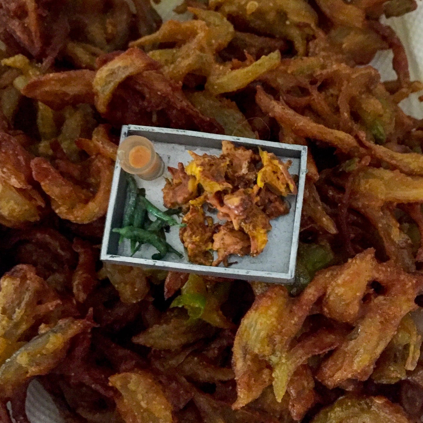 Kanda Bhajiya Miniature Food Fridge Magnet 