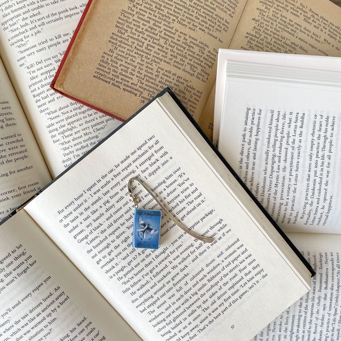 Mocking Jay Miniature Book Hook Bookmark 