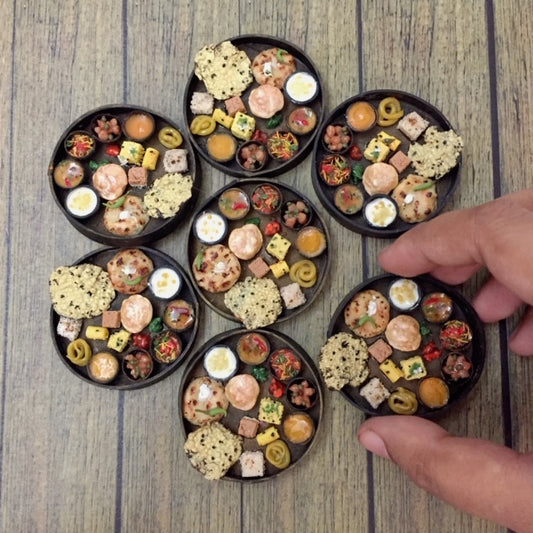 Gujarati Thali Meal Indian Miniature Food Magnet